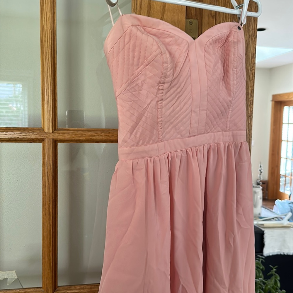 LIGHT PINK FORMAL MINI DRESS